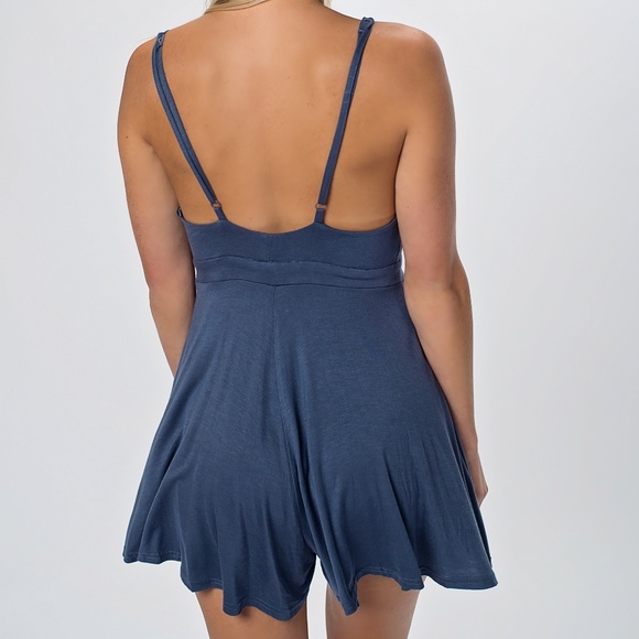 Dusty blue romper - Picture 7 of 8